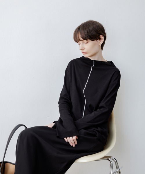 「tageechita」 長袖カットソー S ブラック レディース_画像9
