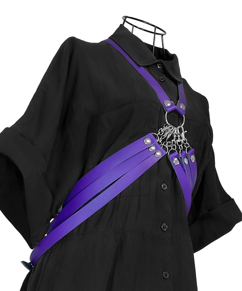 Otori. ベルト 肋骨ハーネスベルト「Void violet」 レディース