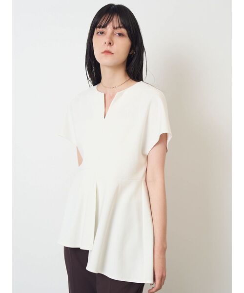 ELENDEEK（エレンディーク） tシャツ 半袖 アシンメトリーフレア