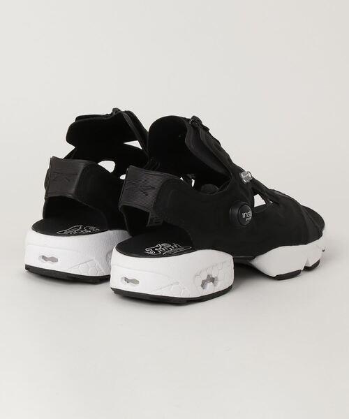 「Reebok」 フラットサンダル 26.0cm ブラック×ホワイト レディース_画像2
