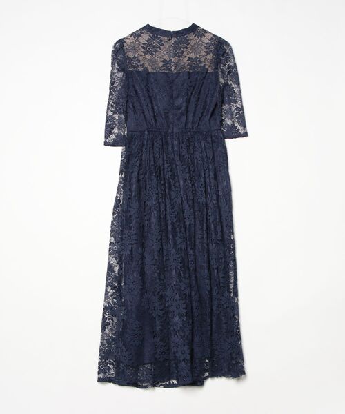 「AIMER」 半袖ワンピース SMALL ネイビー レディース_画像2