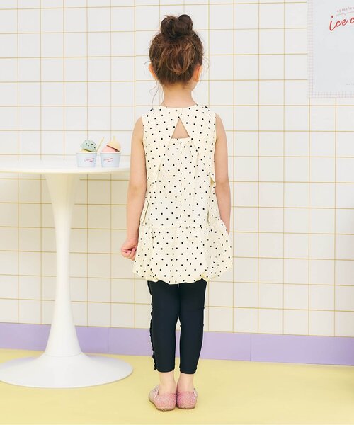 「apres les cours」 「KIDS」ノースリーブワンピース 110 レッド キッズ_画像8