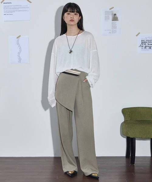 「THE YOn」 フラットパンプス 37 ブラック×シルバー レディース_画像3