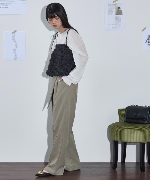 「THE YOn」 フラットパンプス 37 ブラック×シルバー レディース_画像6