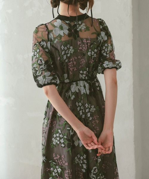 「Dorry Doll」 半袖ワンピース MEDIUM イエロー レディース_画像5