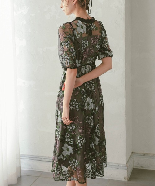 「Dorry Doll」 半袖ワンピース MEDIUM イエロー レディース_画像6