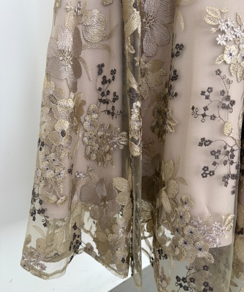 「Dorry Doll」 半袖ワンピース MEDIUM イエロー レディース_画像9