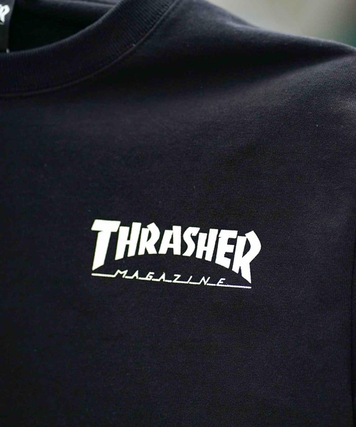 「THRASHER」 長袖Tシャツ LARGE チャコールグレー メンズ_画像7