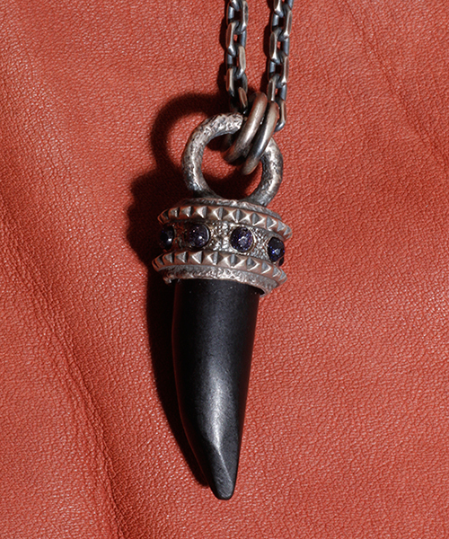 ネックレス GILD / ギルド / Stone studs fang necklace ストーン スタッズ ファング ネックレス