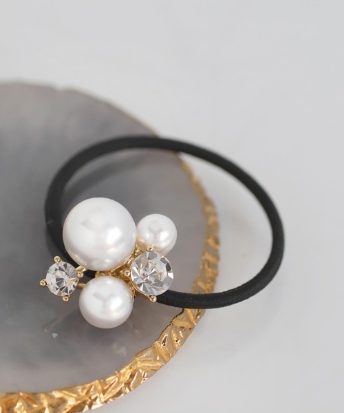 ANEMONE（アネモネ） ヘアゴム パール×ビジューヘアゴム : ZOZOTOWN