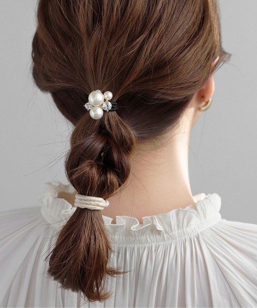 ANEMONE（アネモネ） ヘアゴム パール×ビジューヘアゴム : ZOZOTOWN