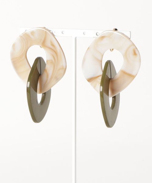 イヤリング 「LUON」BIGチェーンアクリルカラーイヤリング レディース | VIBGYOR Women | 04