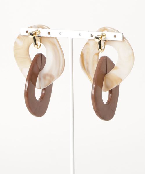 イヤリング 「LUON」BIGチェーンアクリルカラーイヤリング レディース | VIBGYOR Women | 06