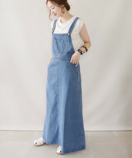 AMERICAN HOLIC ワンピース ジャンパースカート 【WEB限定】デニム