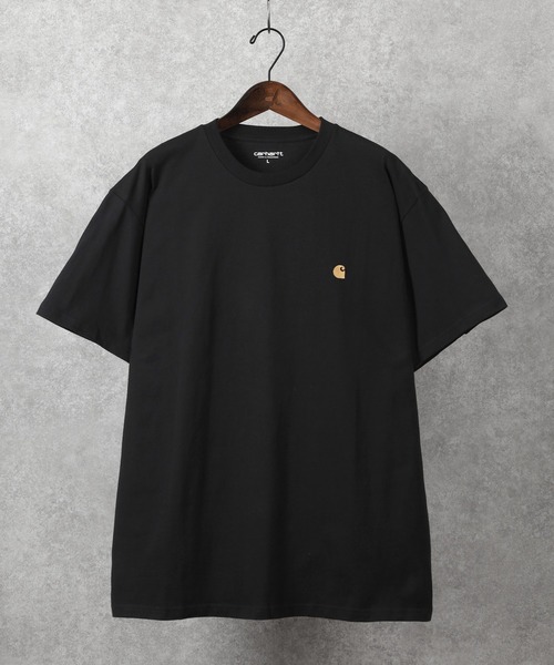 Carhartt WIP 大人気 CHASE おしゃれ Tシャツ 半袖 ロゴ入 ロゴT Carhartt カーハート S/S チェイス Tシャツ メンズ 半袖 ロゴ