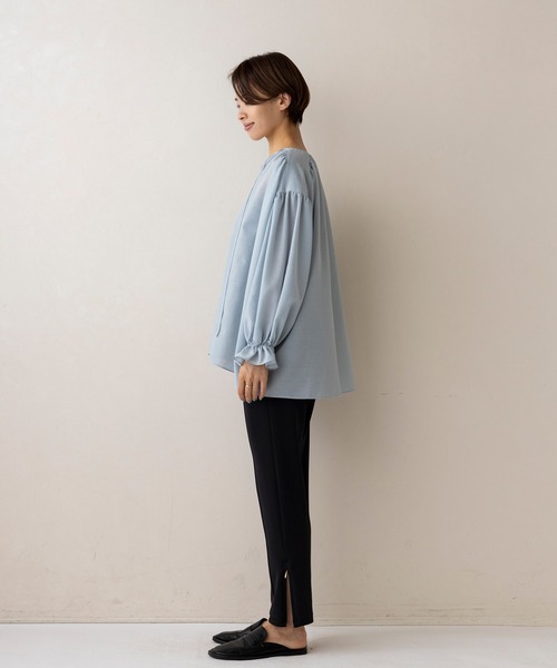 ブラウス シャツ 「SETENS/セテンス」シアーギャザーブラウス レディース SETENS ブラウス シャツ 「SETENS/セテンス」シアーギャザー