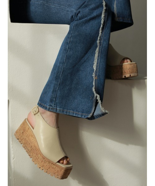 AMAIL（アマイル） 厚底 サンダル Milk corky sandal レディース