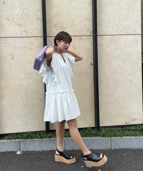 AMAIL（アマイル） 厚底 サンダル Milk corky sandal レディース