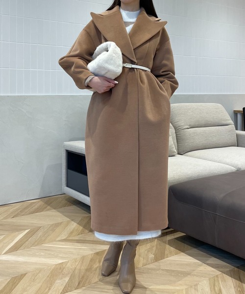 eimy istoire アウター ピークドラペルコクーンコート