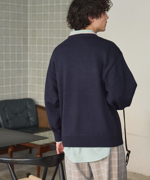 ニット セーター フラワージャガードニットプルオーバー レディース