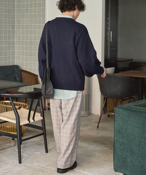 ニット セーター フラワージャガードニットプルオーバー レディース