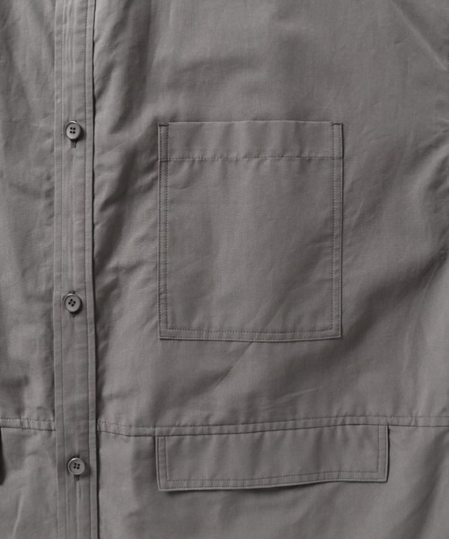 WHITE MAILS（ホワイトメイルズ） シャツ COTTON PAPER POPLIN BAND