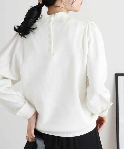 atONE（アットワン） ニット セーター ハイネックバルーンスリーブ