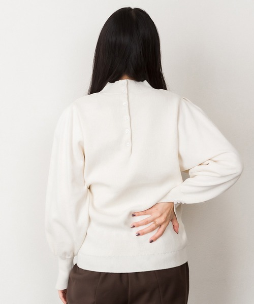 atONE（アットワン） ニット セーター ハイネックバルーンスリーブ