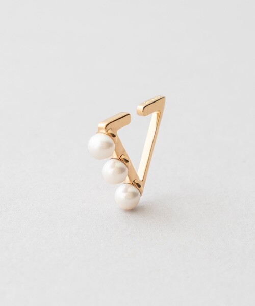 Jouete新品箱入り⭐️イヤーカフストライアングル 淡水パールイエローゴールド Jouete（ジュエッテ） イヤーカフ イヤーカフス トライアングル パール