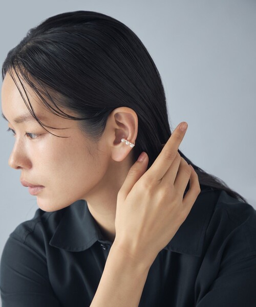 Jouete（ジュエッテ） イヤーカフ イヤーカフス トライアングル パール