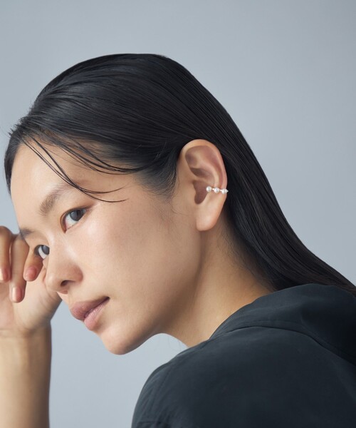 Jouete（ジュエッテ） イヤーカフ イヤーカフス トライアングル パール