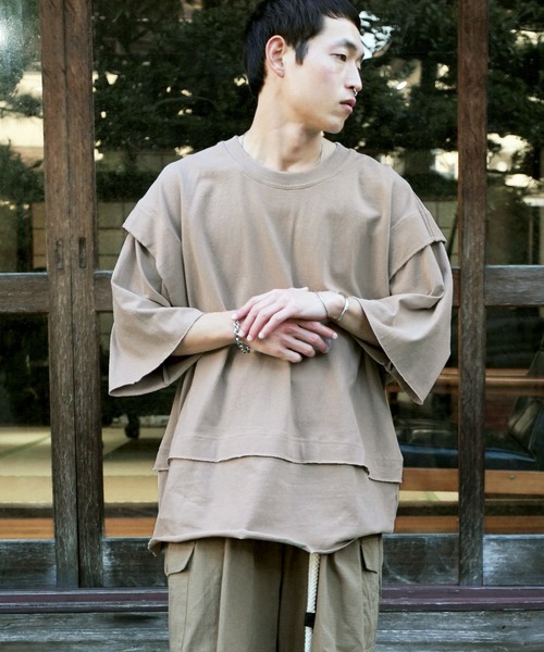 3 L オーバーサイズ　リブTシャツ　ベージュ 楽天市場】レディース 長袖Tシャツ LL 3L 51229A 51235A 大寸
