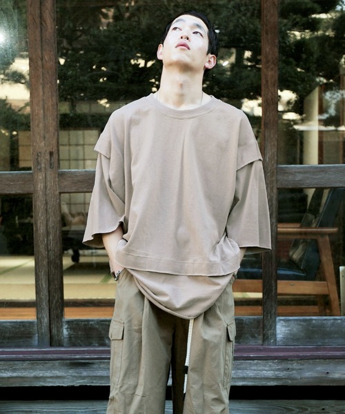 tシャツ オーバーサイズ カットオフ ショートスリーブ カットソー  