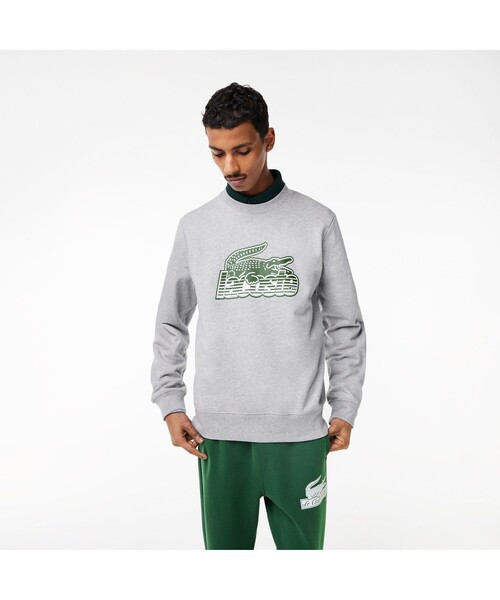 LACOSTE トレーナー スウェット ニューグラフィックプリントクルー