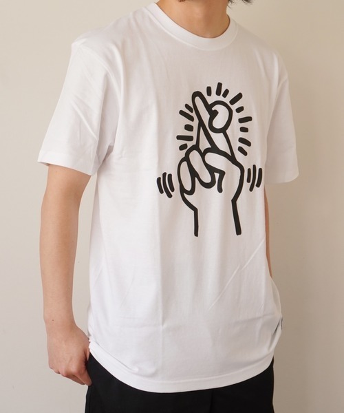MEDM Tシャツ プリント 油絵 レトロ ロゴ カジュアル 男女兼用 2枚セット レトロな女の子プリントビッグTシャツ（ホワイト