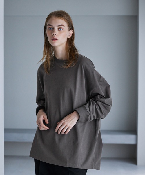 SERACE tシャツ 「SERACE」Loose silhouette cotton long Tee / ルーズ