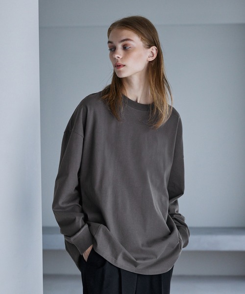 SERACE tシャツ 「SERACE」Loose silhouette cotton long Tee / ルーズ