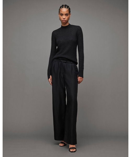 ニット セーター ABI RIBBED SLIM FIT FUNNEL NECK JUMPER | ABI リブ付き スリム フィット ファンネル ネ ALLSAINTS ニット セーター ABI RIBBED SLIM FIT FUNNEL NECK