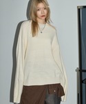 セーター ニット オーバーサイズウォッシャブル...の詳細画像2