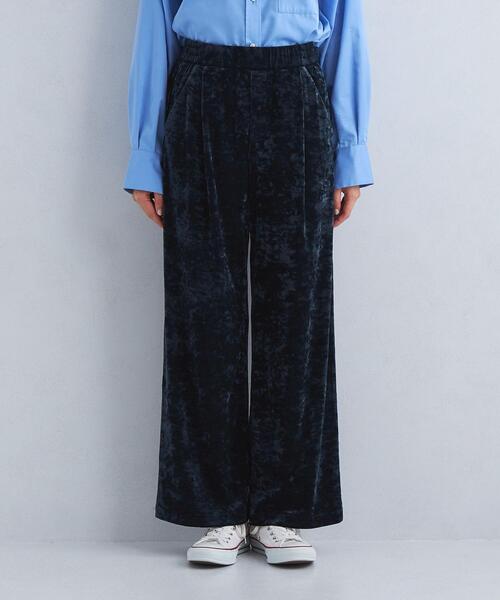 liten リテン　ベロアイージーパンツ green label relaxing パンツ ベロア イージー : ZOZOTOWN Yahoo