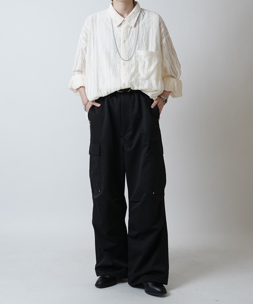 Confirm カーゴパンツ リベット付 デザインカーゴパンツ サイド