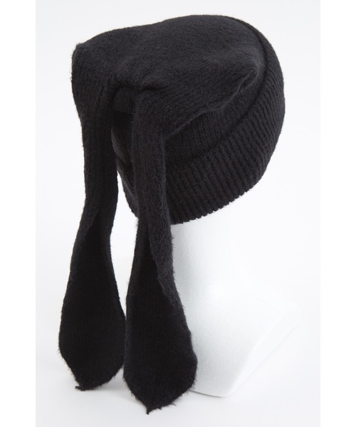 ニット帽 ニットキャップ an meets zakka うさ耳ファーニットキャップ