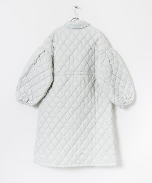 ダウンコート ダウンジャケット 「別注」KWD×ザ グッドランド マーケット　GREEN DOWN QUILTING JACKET レディースの画像