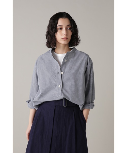 MHL. シャツ ブラウス TINY GINGHAM COTTON レディース : ZOZOTOWN 