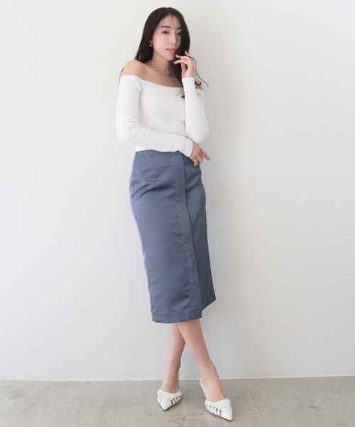 AMBIENT（アンビエント） スカート サテンジップスカート : ZOZOTOWN