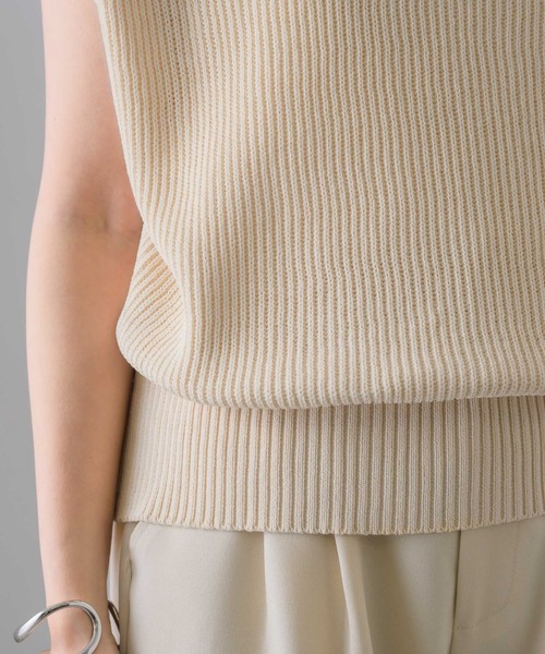 バトナー　サマーニット　ニットベスト BATONER バトナー 透かし編みニットベスト SUKASHI VEST 22SL