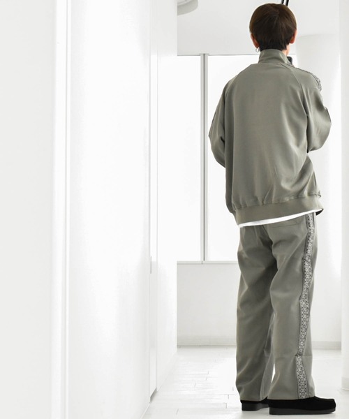 GroundY トラックジャケット　ポリエステル セール】 裏起毛ストレッチツイルライントラックジャケット （その他