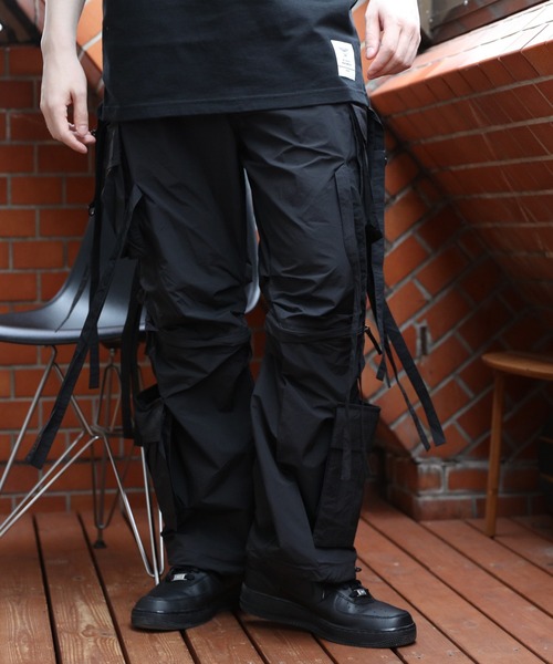 HOUSTON パンツ HOUSTON ナイロンテクノパンツ メンズ