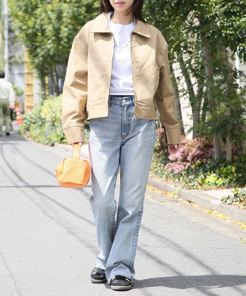 【ダブルニールーズシルエット】Dickies古着ストリートオールシーズン◎34. Dickies ブルゾン アウター 「Dickies」ルーズシルエット