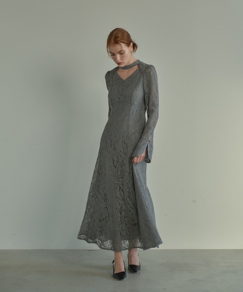 ドレス back open teardrop dress / バックオープンティアドロップ 